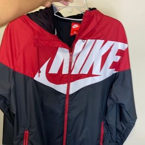 Red Nike Windbreaker